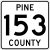 Pine County Route 153 MN.svg