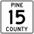 Pine County Route 15 MN.svg