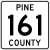 Pine County Route 161 MN.svg