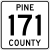 Pine County Route 171 MN.svg
