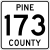 Pine County Route 173 MN.svg