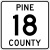 Pine County Route 18 MN.svg