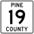 Pine County Route 19 MN.svg