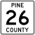 Pine County Route 26 MN.svg