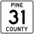 Pine County Route 31 MN.svg