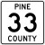 Pine County Route 33 MN.svg