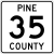 Pine County Route 35 MN.svg