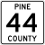 Pine County Route 44 MN.svg