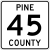 Pine County Route 45 MN.svg