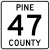 Pine County Route 47 MN.svg