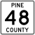 Pine County Route 48 MN.svg