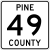Pine County Route 49 MN.svg