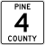 Pine County Route 4 MN.svg