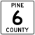 Pine County Route 6 MN.svg