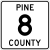 Pine County Route 8 MN.svg