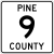 Pine County Route 9 MN.svg