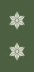 Rank insignia of oberstløjnant of the Royal Danish Army.svg
