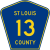 St Louis County Route 13 MN.svg