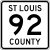 St Louis County Route 92 MN.svg