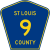 St Louis County Route 9 MN.svg