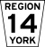 York Regional Road 14.svg
