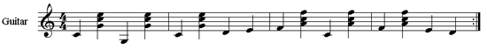 Walking bass provided by bass notes