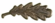 Insignia image of a bronze, single oakleaf insignia representing the award of a Mentioned in Despatches