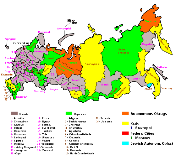 Federal subjects of Russia