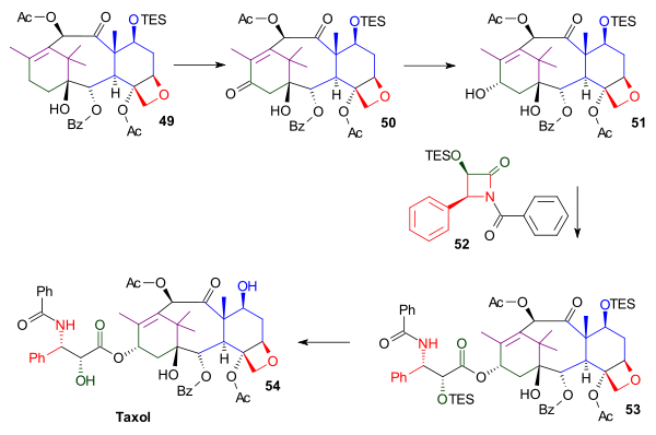 Scheme 6 Danishefsky Taxol total synthesis Tail Addition