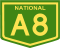 Australian National Route A8.svg