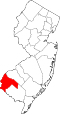 Salem County map