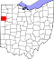 Van Wert County map