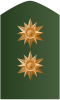 Rank insignia of mayor general of the Colombian Army.svg