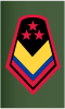 Rank insignia of sargento mayor de comando of the Colombian Army.svg
