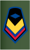 Rank insignia of sargento viceprimero of the Colombian Army.svg