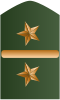 Rank insignia of teniente coronel of the Colombian Army.svg