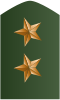 Rank insignia of teniente of the Colombian Army.svg