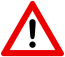 German road warning sign