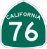 State Route 76 marker