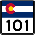 State Highway 101 marker