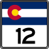 State Highway 12 marker