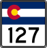 State Highway 127 marker