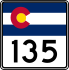 State Highway 135 marker
