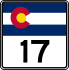 State Highway 17 marker
