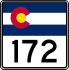 State Highway 172 marker