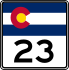 State Highway 23 marker