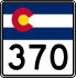 State Highway 370 marker