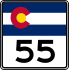 State Highway 55 marker