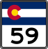 State Highway 59 marker