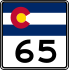 State Highway 65 marker